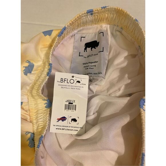 The BFLO Men’s Swim Trunk Shorts Sunlight Tie Dye All Over Buffalos The BFLO/NY - Picture 5 of 7